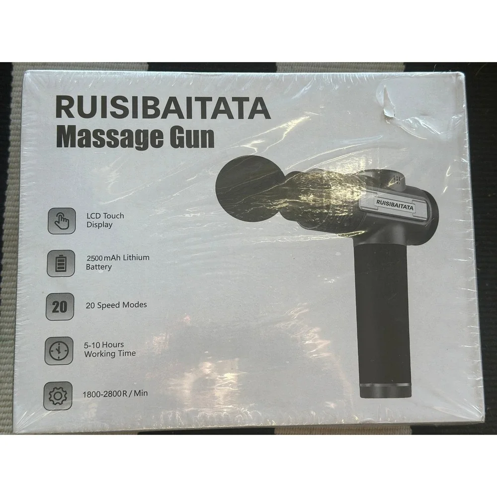 RUISIBAITATA Massage Gun Deep Tissue Percussion Massager 20‎ Speed LCD New